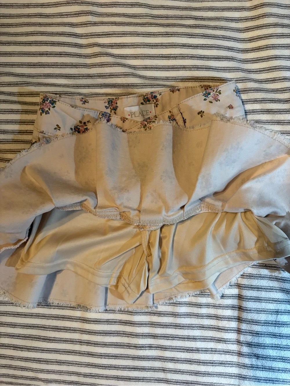 The Children's Place Floral Girls Jean Skort - size 8
